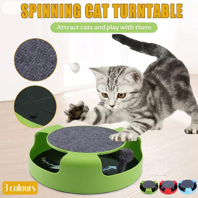 Motion Kitten Cat Toy Catch The Mouse Chase Interactive Cat Training Scratchpad - Aimall