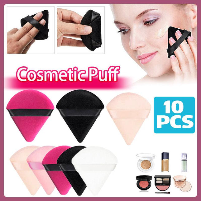 1/10X Cosmetic Puff Triangle Make Up Tool MakeUp Cotton Sponge Powder Puffs Mini - Aimall