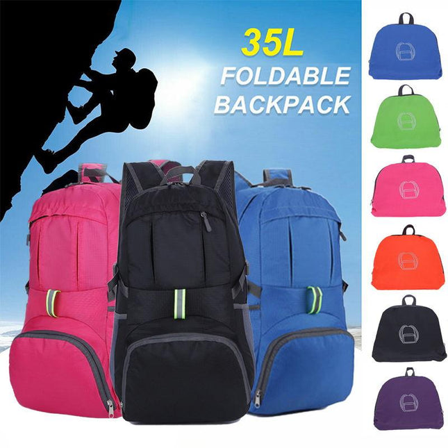 35L Light Foldable Waterproof Outdoor Sports Backpack Camping Hiking Travel Bag - Aimall