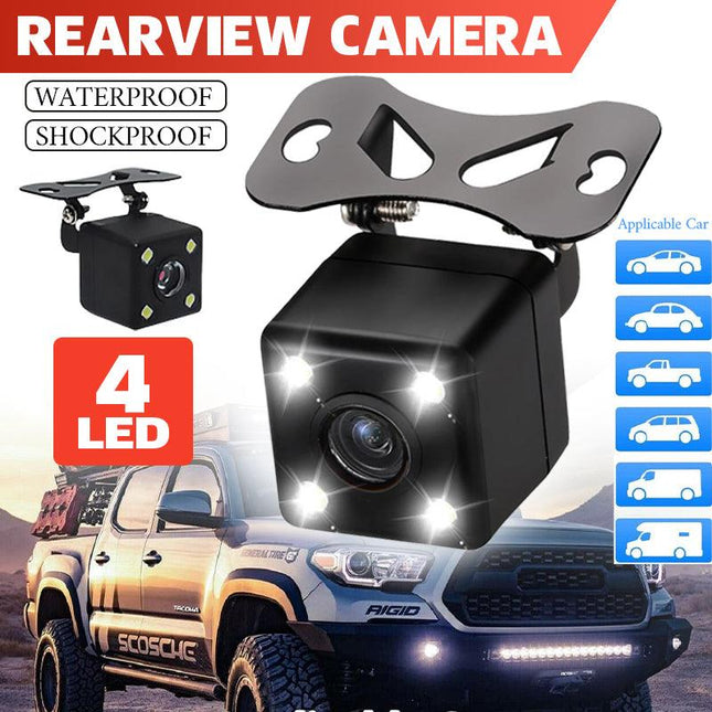 170° Reverse Camera LED HD Car Waterproof Rear View Parking Camera Night Vision - Aimall