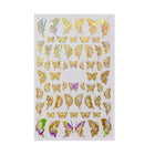 3D Nail Butterfly Design Sticker Decor Decal Holographic Laser Nail Art Sticker - Aimall