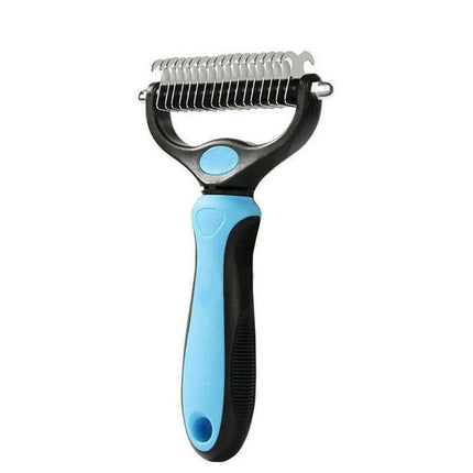 Dog Pet Cat Grooming Comb Brush Undercoat Rake Dematting Deshedding Trimmer Tool - Aimall