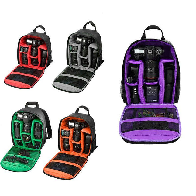 Waterproof SLR Camera Soft Case Bag Backpack Rucksack For Canon Nikon Sony AU - Aimall