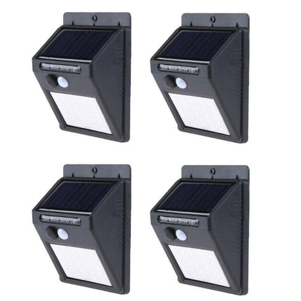 4Pcs 20 Led Solar Powered Pir Motion Sensor Light Garden Outdoor Security Lights Aimall