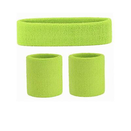 Wristbands Headband Sweatbands Sweat Band for Sport Tennis Badminton Yoga Cotton - Aimall
