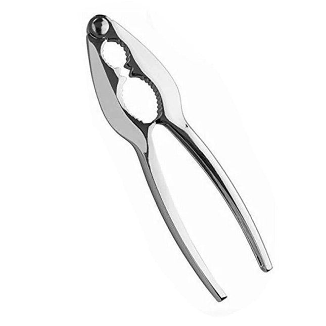 Nut Cracker Plier Metal Sheller Opener Walnut Almond Chrome Kitchen NutCracker - Aimall
