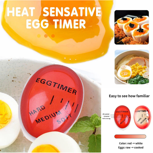 Colour Changing Egg Timer Perfect Boiled Eggs By Temperature Kitchen Helper AU - Aimall