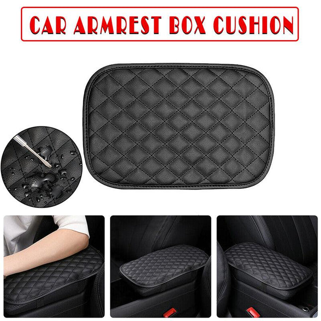 Car Armrest Accessories Cushion Cover Center Console Box Pad Protector Universal - Aimall