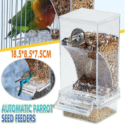 No Mess Bowl Auto Cage Bird Feeder Cup Automatic Parrot Canary Small Cockatiel - Aimall