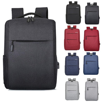 Men Women Canvas Waterproof Backpack Bag School Travel Laptop Bag Business Bag - Aimall