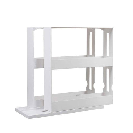 Slide Cabinet Organiser Rack Storage Pantry Kitchen Shelf Spice Jars Can Holder - Aimall