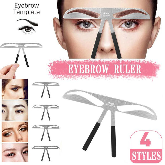Brow Stencil Shaper Tattoo Eyebrow Kit Ruler 3D Balance Template Makeup Tool AU - Aimall