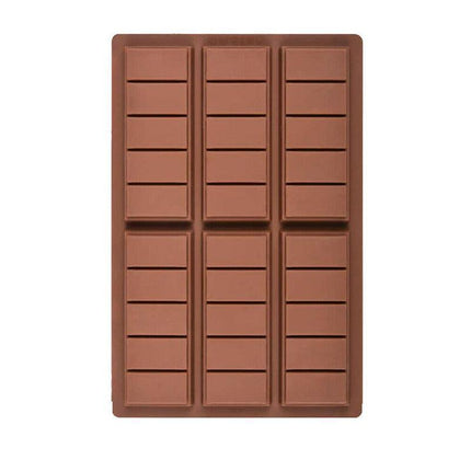 Chocolate Mould Bar Break Apart Choc Block Ice Tray Silicone Cake Bake Cook Mold - Aimall