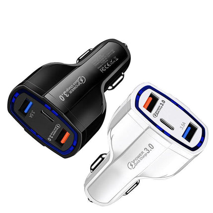 3 Port USB PD Quick Fast Car Charger QC3.0 Adapter Cigarette Lighter Socket AU - Aimall