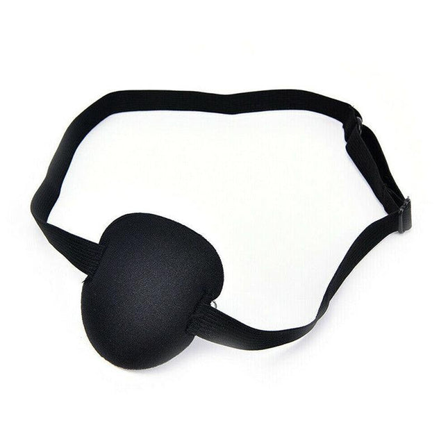 1/2/3/4/5PCS Eye Patch Shade Concave Washable Soft Adjustable Strap Black AU - Aimall