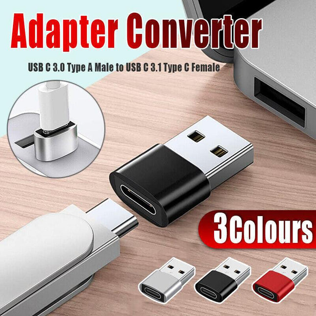 Fast OTG USB C 3.0 Type A Male to USB C 3.1 Type C Female Adapter Converter AU - Aimall