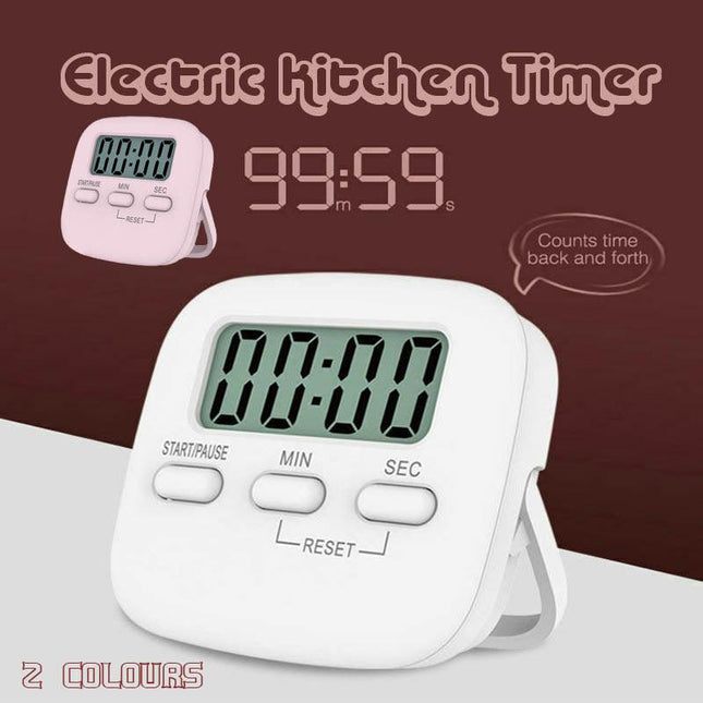Magnetic Digital Kitchen Cooking Timer 99 Minute Egg Count Down with LCD Display - Aimall