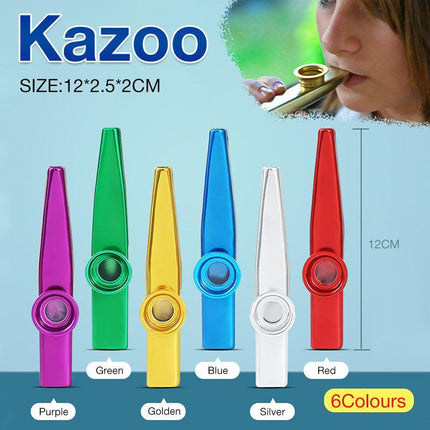 Kazoo Musical Instrument Guitar Partner Flute Diaphragm Mouth Flute Harmonica AU - Aimall