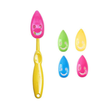 4PCS Toothbrush Cover Rack Holder Gripping Smile Face Suction Stand Mount Wall - Aimall