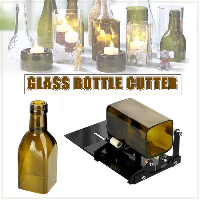 Glass Bottle Cutter Cutting Tool Upgrade Version Square & Round Bottle Cutter AU - Aimall
