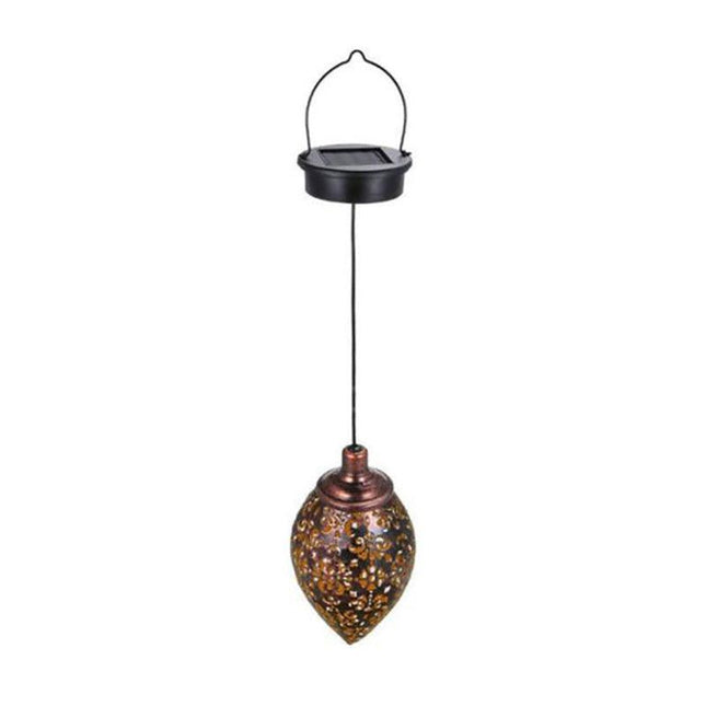 Solar Powered LED Morrocan Lantern Light Hanging Lamp Garden Outdoor Landscape - Aimall