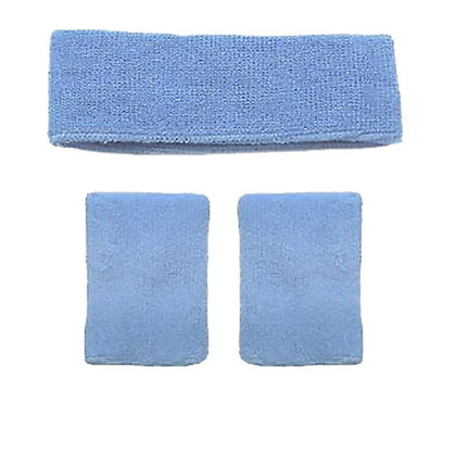 Wristbands Headband Sweatbands Sweat Band for Sport Tennis Badminton Yoga Cotton - Aimall