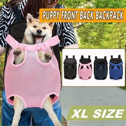XL Pet Carrier dog backpack with front and back carry options