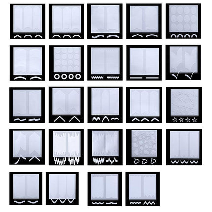 French Tip Nail Decoration Strip Sticker Stencil Guides Manicure Art AU STOCK - Aimall