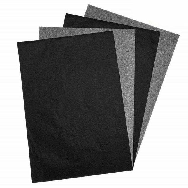 100x Sheets Carbon Paper Transfer Copy Graphite Tracing A4 Wood Canvas Art Black - Aimall