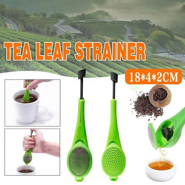 Tea Infuser Loose Tea Leaf Strainer Silicone Filter Diffuser Herbal Spice Reuse - Aimall