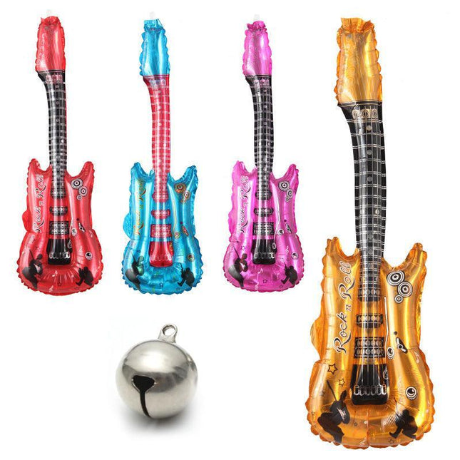 Guitar Balloon Air Fill Air Guitar Rock Roll Music Country Decoration AU Stock - Aimall
