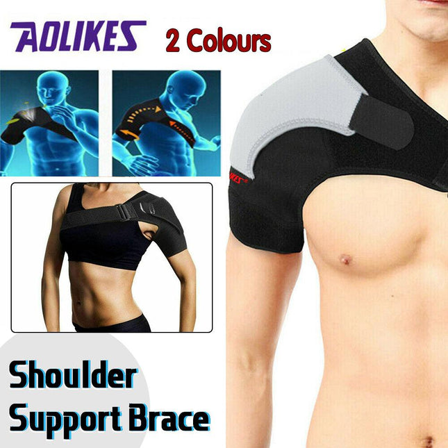 AOLIKES Shoulder Brace Rotator Cuff Pain Relief Support Therapy Belt Sleeve AU - Aimall