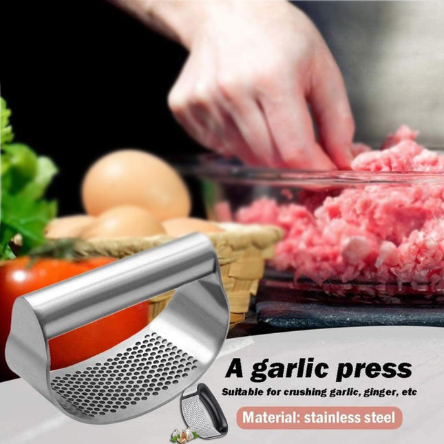 Stainless steel garlic masher Press Crusher Squeezer Masher Kitchen gadget AU - Aimall