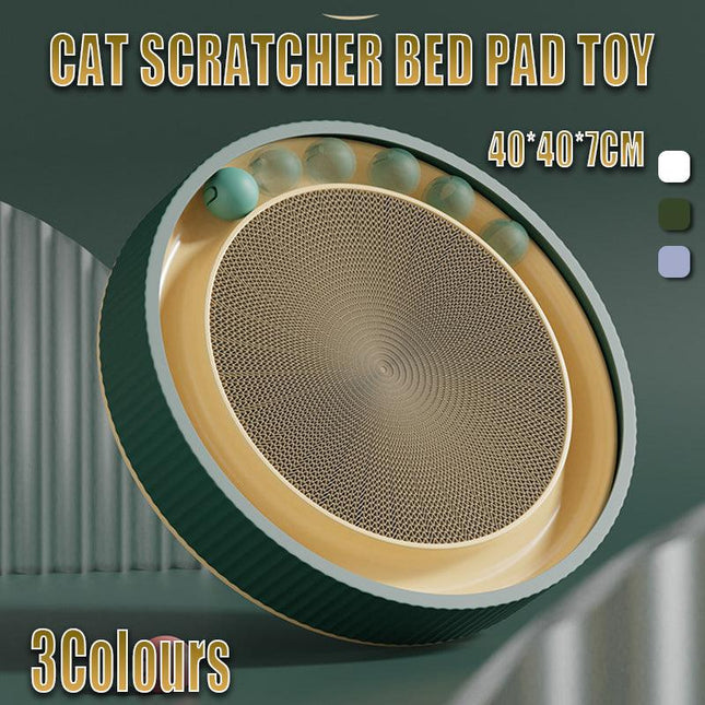 40CM Magic Cat Scratcher bed Pad Toy Accordion Style Folding Lounge Cardboard AU - Aimall