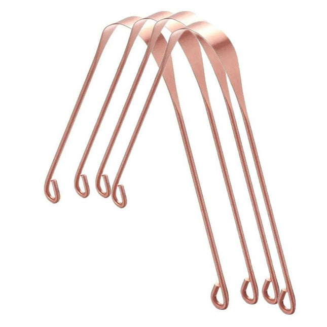 Pure Copper Tongue Scraper Cleaner THICK 12gm Ayurvedic Dental Hygiene Oral Care - Aimall