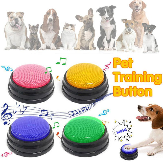 Pet Starter Recordable Talking Speaking Buttons Dog Training Communication Toys - Aimall