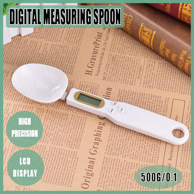 Digital Electronic Food Scale Measuring Spoon Spice Weight Kitchen LCD Display - Aimall