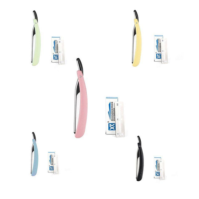 Old Shaver Razor Eyebrow Knife Folding Manual Shaver Holder Home Salon Tool AU - Aimall