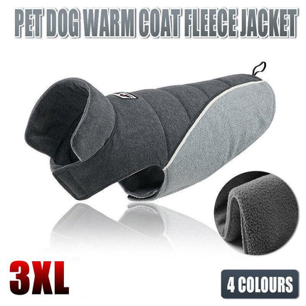 Pet Dog Warm Coat Fleece Jacket Double-sided Vest Jumper Sweater Winter Clothes - Aimall