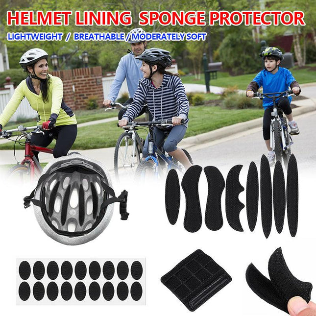 9 X Universal Bicycle Bike Cycling Helmet Padding Kit Replacement Foam Pads Set - Aimall