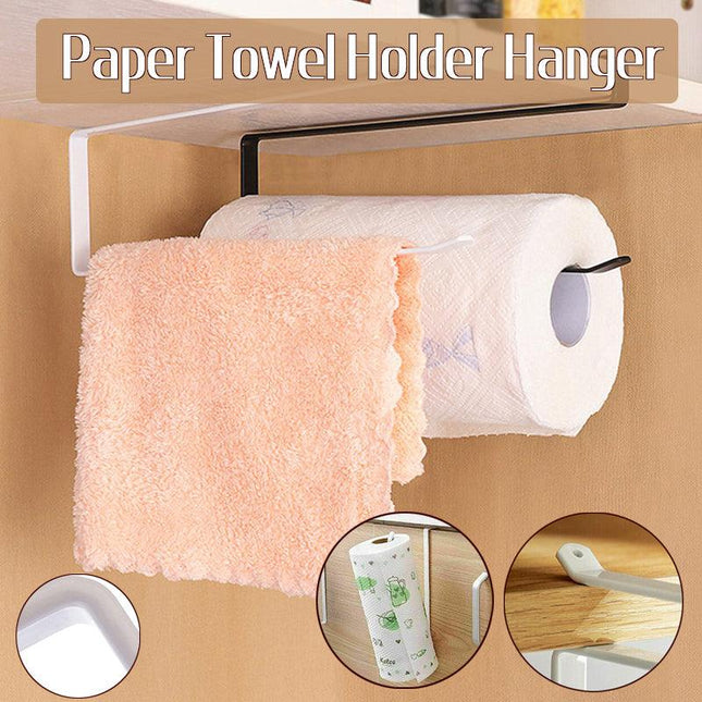 Paper Towel Holder Hanger Rack Kitchen Shelf Organizer Cabinet Under Roll Cup AU - Aimall