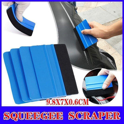 4PCS Car Wrapping Vinyl Squeegee Scraper Tool Wrap Soft Felt Edge Sticker Tools - Aimall