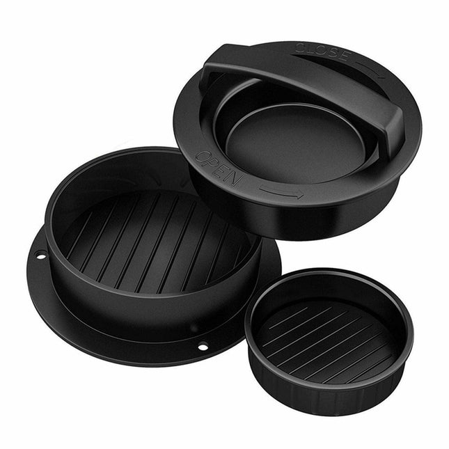 5in1 Hamburger Press Mould Stuffed Non-stick Burger Patty Maker Kitchen Tool AU - Aimall