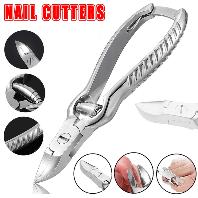 Professional HEAVY DUTY THICK Toe Nail Clippers,cutters Chiropody Podiatry Steel - Aimall
