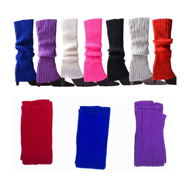 Leg Warmers Legging Socks Knitted Womens Ladies 80s Dance Disco Party Costume AU - Aimall