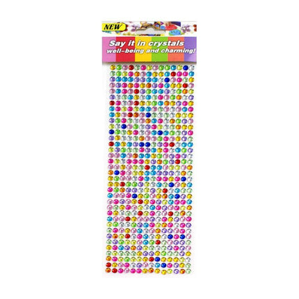 [504pcs] 6mm Acrylic Rhinestone Gems Self Adhesive Sticker Crystals Craft Decal - Aimall