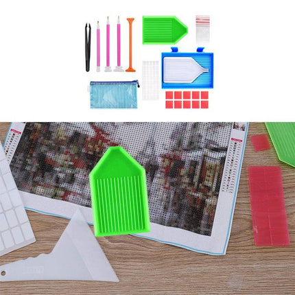 70 Piece Diamond Painting Tools Box 5D Diamond Accessories Diy Art Craft Pen Set - Aimall
