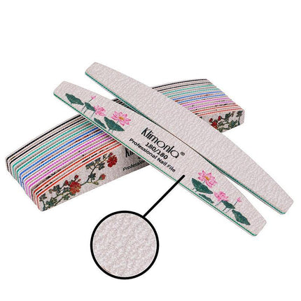 5Pcs Flower Nail Files Sanding Buffer 80-240 Grit Professional Manicure Pedicure - Aimall