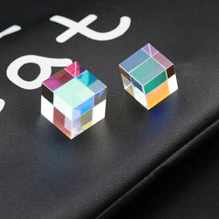 CMY Optical Glass Defective Cube Prism Cross Dichroic RGB Dispersion Six-Sided U - Aimall