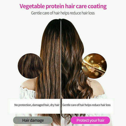 LCD Cordless Auto Rotating Hair Curler Hair Waver Curling Iron Wireless Ceramic - Aimall